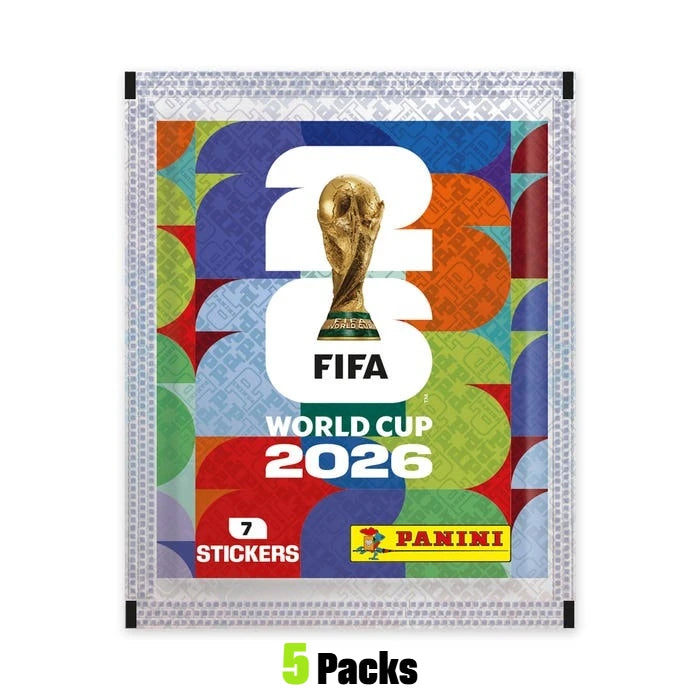 Panini FIFA 2026 World Cup Collectible Sticker Full Box 50 Packs Soccer Trading Stickers, Football Fan Collection Souvenir Gift