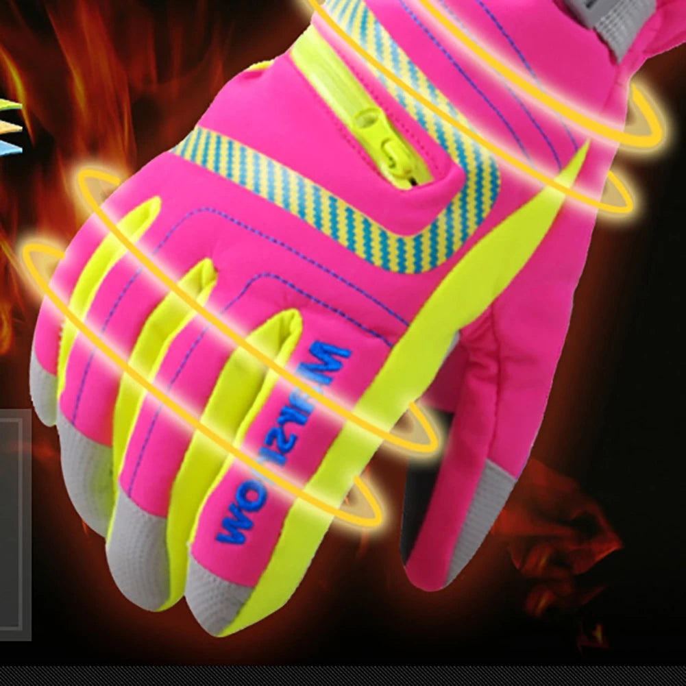Outdoor Sport  Skiing Gloves Windproof Men Women Kids Winter Warm Ski Gloves Mittens Waterproof Skiing Breathable Air S/M/L/XL