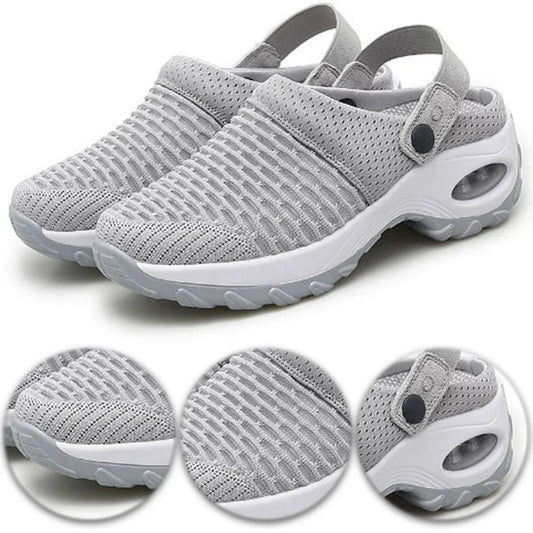 Mesh Orthopedic Clogs Arch Support Walking Shoes Breathable Outdoor Slippers for Women