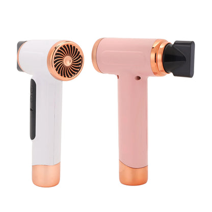Hot and Cold Air Hair Dryer 15000mAh 200W Lightweight Multi Modes Portable Hair Dryer Ergonomic Grip with Nozzle for Travel
