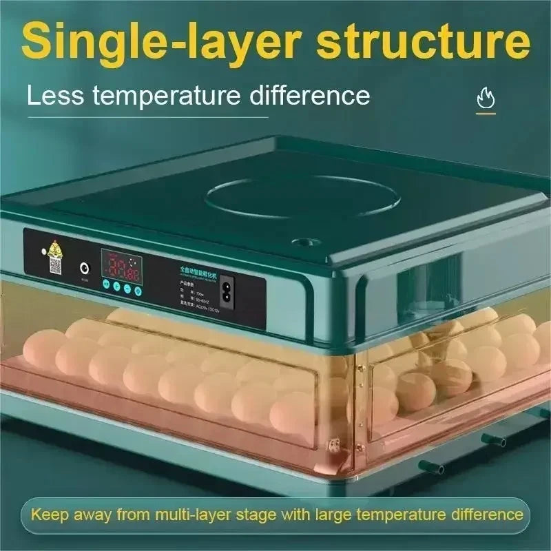 9 Eggs Automatic Incubator with Drawer Type Egg Hatcher Machine with Automatic Hydrating Egg Flipping and Temperature Contro
