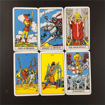 The Rider Tarot Deck Cards, 78pcs Oracle Deck For Beginners, Classic Tarots With PDF-guidebook