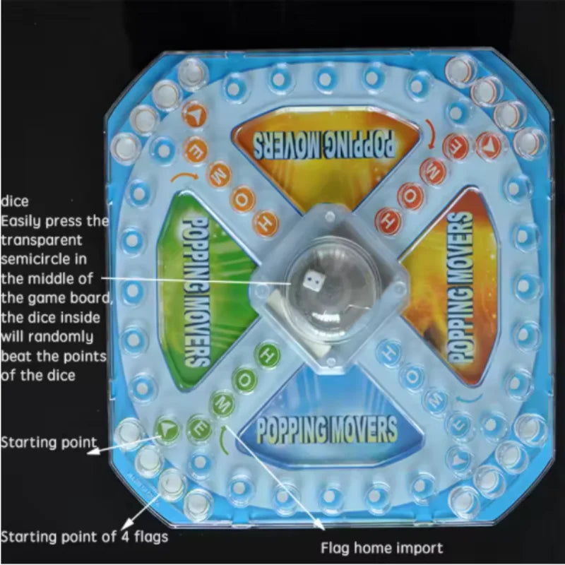 Children's flying chess toys parent-child puzzle board game thinking logic training chess checkers children's toys