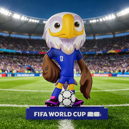 FIFA Official Licensed 2026 World Cup Mascot 3-Piece Collectible Set, Fan Memorabilia - Maple & Zayu & Clutch /9cm/3.54inch 9DZB