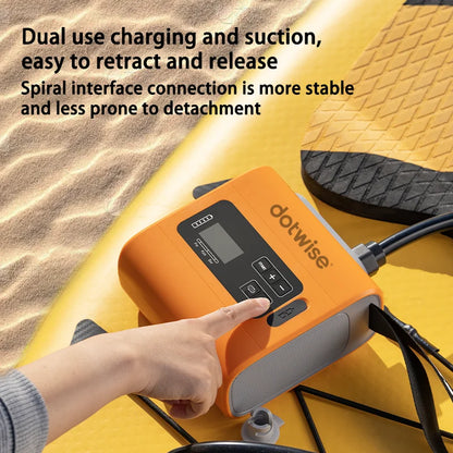 DOTWISE Outdoor Wireless Air Pump Travel Vacuum Pump with Inflatable Deflate Portable Electric MINI Inflatable Pumps for Mats