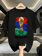 [FIFA World Cup] Single Item: 2026 Usa-Canada World Cup Commemorative T-Shirt, Unisex Short-Sleeve Football Shirt, Made of 100% Fabric, Featuring a Unique Geometric Pattern. This Men'S Crew Neck T-Shirt Is Perfect for Casual