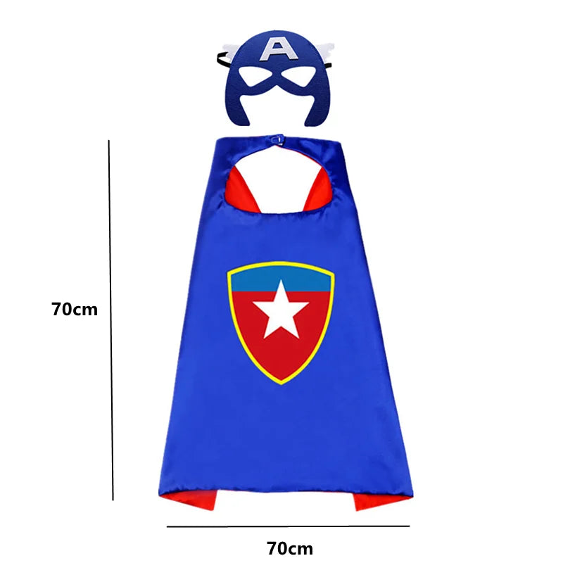 Superhero Capes for Kids 3-10 Year Old Boy Gifts Boys Cartoon Dress Up Costumes Party Supplies Easter Gifts