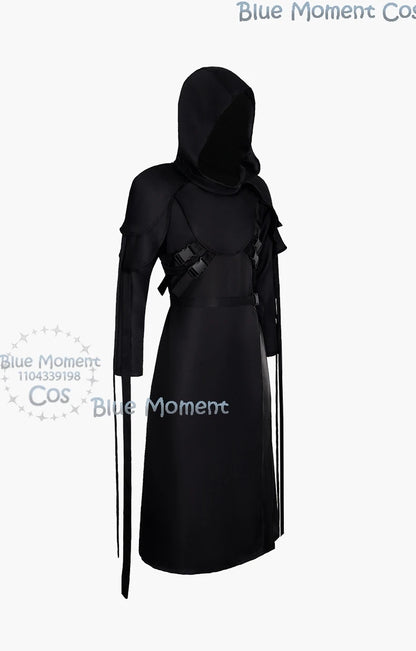 The Ghost Face Game Dead by Daylight Cosplay Disfraz mujer Black Costume Gothic Man Suit Full Set Halloween Carnival Customized
