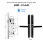 Waterproof TTLock Outdoor Gate Fingerprint Bluetooth APP RFID Code Keyless Electronic Smart Door Lock for Glass Aluminum Sliding