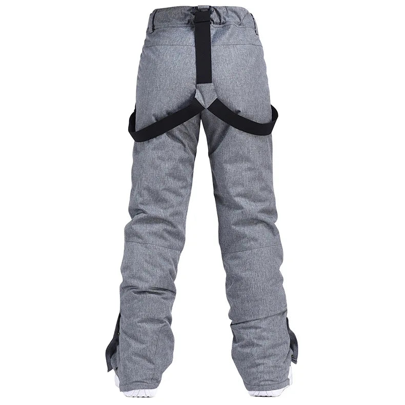 Cheap Women's and Men's Ice Snow Pants Outdoor Snowboarding Clothing Strap Trousers Skiing Suit Wear 10K Waterproof