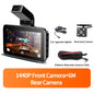 WIFI DVR Recorder Dashcam 1440P Dash Car Dash Cam Camera Dual Lens Built In  G-Sensor Loop Recording Parking Monitoring