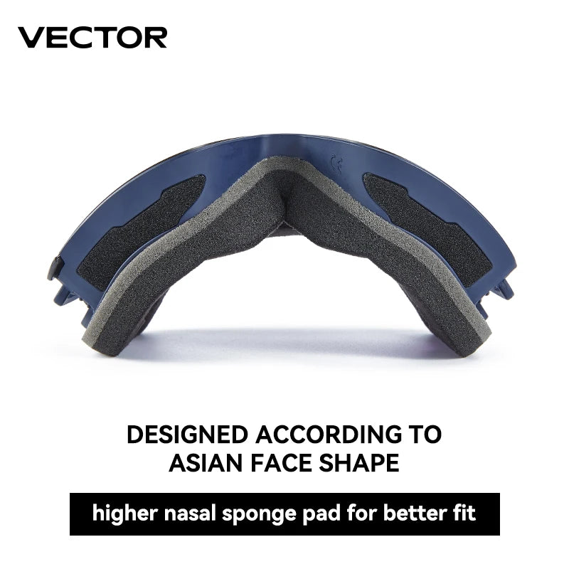 VECTOR Brand Double Layer Anti Fog Magnetic Absorption Cylindrical Ski Goggles UV400 Men Women Ski Glasses Snowboard poc glasses