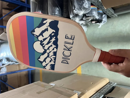 Pickleball Paddles Fiberglass Surface Lightweight Honeycomb Core Durable Non-Slip Grip Pickleball Gifts for Children and Adult
