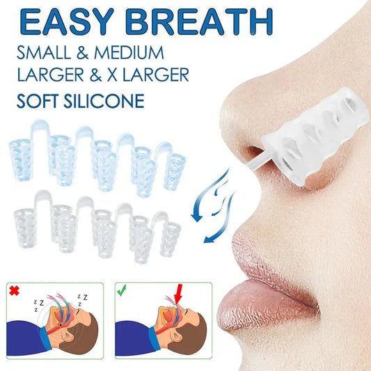 Anti Snoring Anti Snore Nose Clip Silicone Snoring Solution Device Snore Stopper Sleeping Aid Nasal Dilators Health Care