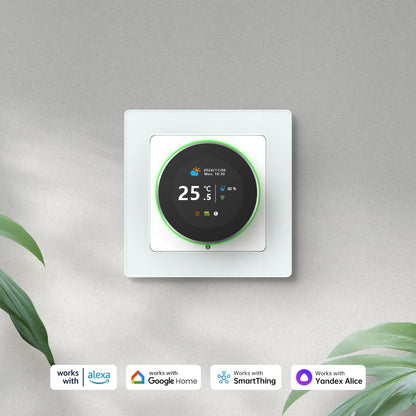 AVATTO Tuya WiFi Smart Knob Thermostat Temperature Controller For Water Gas Boiler Electric Heating Works With Alexa Google Home