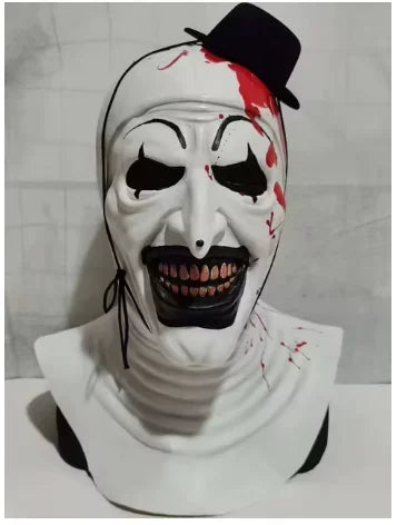 Men Women Art The Clown Cosplay Movie Terrifier 2 Art The Clown Cosplay Costume Jumpsuit Mask Halloween Adult Kids Costumes Mask