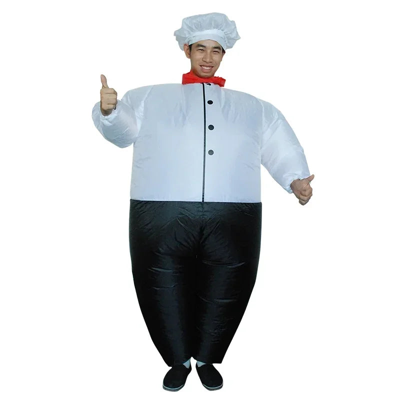 custom Adult Sumo Ballet Clown Inflatable Costumes Purim Halloween Christmas Anime Cosplay Costume Scary Mascot Party Dress ZML