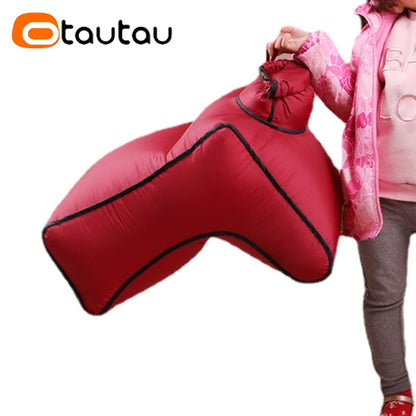 OTAUTAU Small Portable Inflatable Chair Outdoor Camping Ottoman Stool Beach Pool Floats Lounger Sofa Furniture Adults Kids SF108