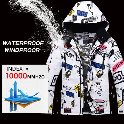 Ski Suit Men And Women Super Warm Thicken Waterproof Windproof Winter Snow Suits Skiing And Snowboarding Jackets + Pants Brands