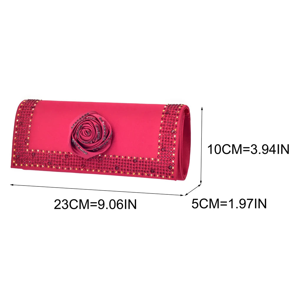 2025 Latest Italian Design African Women's High Heels Pointed Toe Sandals Party Wedding Party Shoes and Bags Set for Wedding