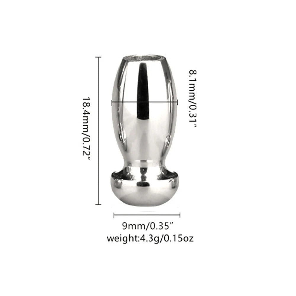 Spindle Smooth Stainless Steel Penis Penis Plug Dilator Cum Thru Cather Urethral Plug Dilator Sounds Cathe Hollow Tube