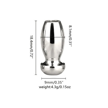 Spindle Smooth Stainless Steel Penis Penis Plug Dilator Cum Thru Cather Urethral Plug Dilator Sounds Cathe Hollow Tube