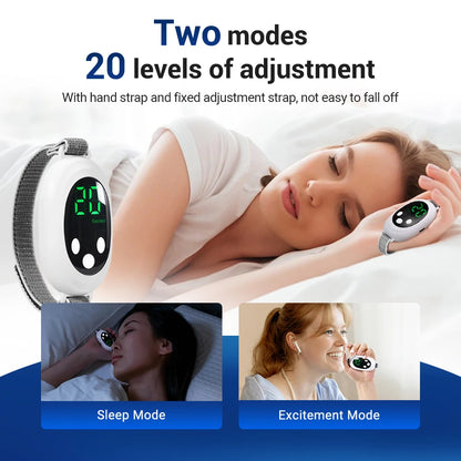 Handheld 20 Levels EMS Sleep Aid Relaxation Treatment Microcurrent Pulse Hypnosis Device Insomnia Rechargeable