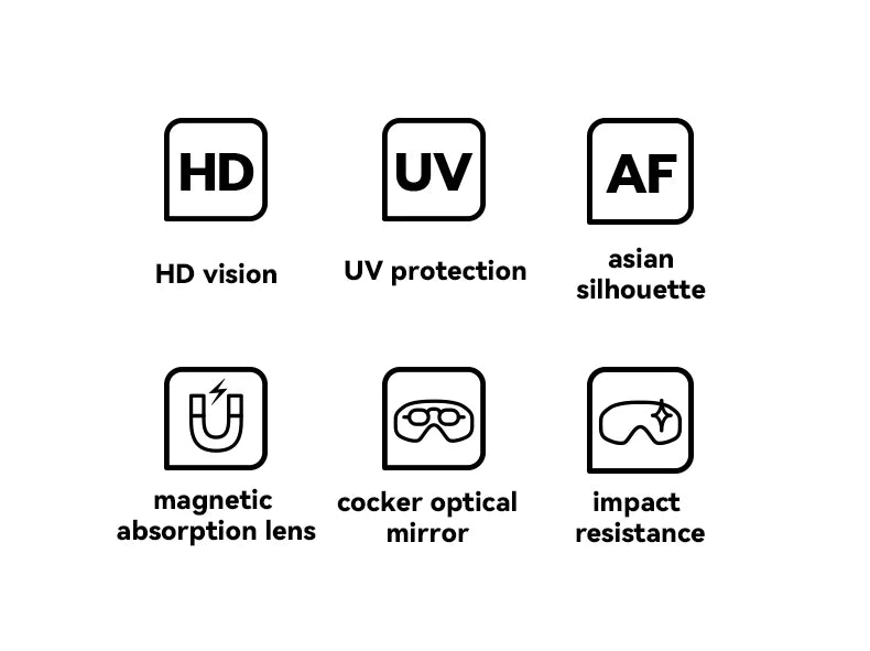 VECTOR Brand Double Layer Anti Fog Magnetic Absorption Cylindrical Ski Goggles UV400 Men Women Ski Glasses Snowboard poc glasses