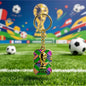 2026 FIFA World Cup Enamel Metal Keychain, UV Printed Soccer Key Ring, Football Fan Souvenir, Car Bag Pendant, Sports Gift