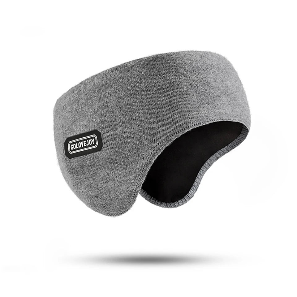 GTUBIKE Winter Unisex Thicken Warm Fur Earmuffs for Men Women Velvet Plush Ear Muffs Protector Outdoor Cycling Skiing, Black