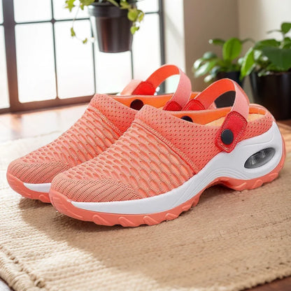 Mesh Orthopedic Clogs Arch Support Walking Shoes Breathable Outdoor Slippers for Women