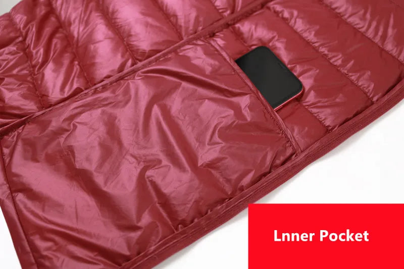 Plus Size 6XL 7XL 8XL Women Sleeveless Down Jacket 2024 New Autumn Winter Female Ultra Lightweight Packable Down Vest Coat