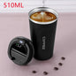 510ml Thermos Coffee Mug Stainless Steel Coffee Cup Temperature Display Vacuum Flask Thermal Tumbler Insulated Cup Water Bottle