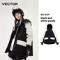 VECTOR Brand Men Women Ski Jacket Winter Warm Windproof Waterproof Ski Suit Outdoor Sports Snowboard Coat Splicing double plate