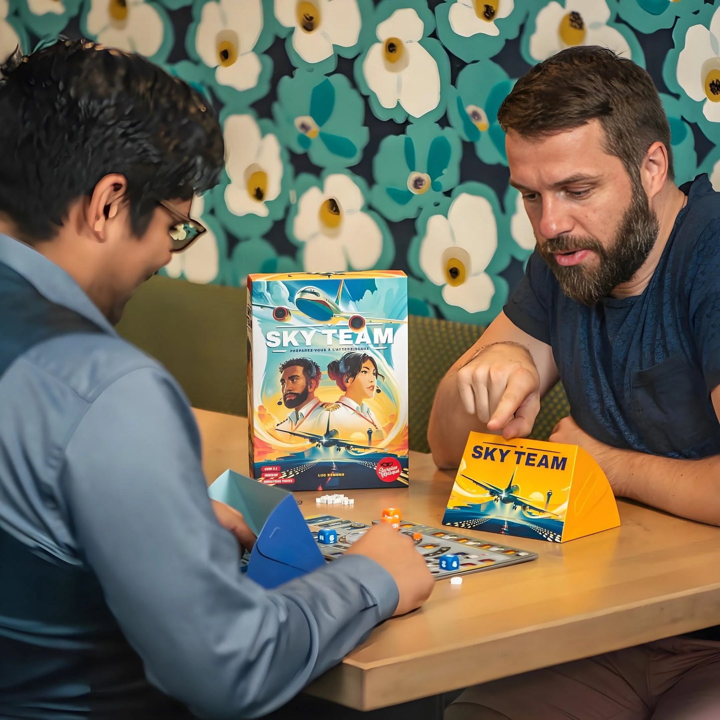 Sky Team Cooperative Board Game | 2-Player Strategy Challenge to Land The Plane | 20 Min Thrill for Teens & Adults Ages 14+