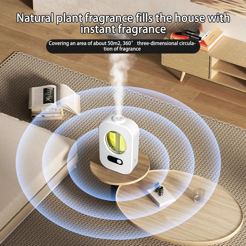 Automatic Diffuser Aromatherapy Machine Air Fragrance Air Freshener Toilet Bathroom Aroma Essential Oil Dispenser HumidifierUltrasonic DiffusersGoWisse.com
