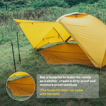 Fire-Maple Tropics Ultralight Backpacking Tent 2 Person 20D Waterproof Easy Setup Hiking Mountaineering Cycling Trekking 1.95KG