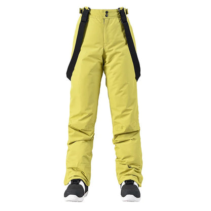 Cheap Women's and Men's Ice Snow Pants Outdoor Snowboarding Clothing Strap Trousers Skiing Suit Wear 10K Waterproof