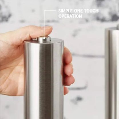 Stainless Steel And ABS Electric Salt Pepper Grinder Set Automatic Operation Spice Mill Charging And Battery Model for Kitchen