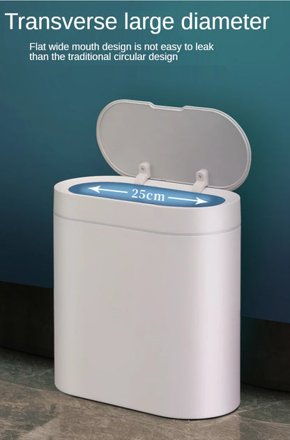 7L Trash Can Smart Sensor Trash Can Automatic Household Electronic Kitchen Trash Bin Toilet Waterproof Narrow Seam Sensor Bin