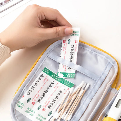 Mini First Aid Pouch Portable Small Emergency Medicine Storage Bag Medicine Bag for Outdoor Camping Hiking Home Travel Emergency