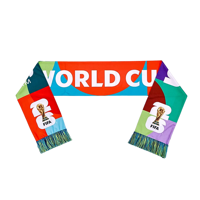 FIFA 2026 World Cup Souvenirs & Merchandise, National Team Fan Scarf, Cheer Scarf for Football Fans