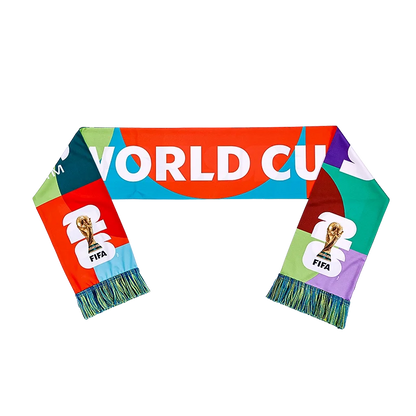 FIFA 2026 World Cup Souvenirs & Merchandise, National Team Fan Scarf, Cheer Scarf for Football Fans
