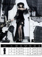Halloween Gothic Grunge Punk Women Dress Long Sleeve Lace Slim Black Dresses 2025 New Y2K Harajuku Lolita Fairy Core Party Dress