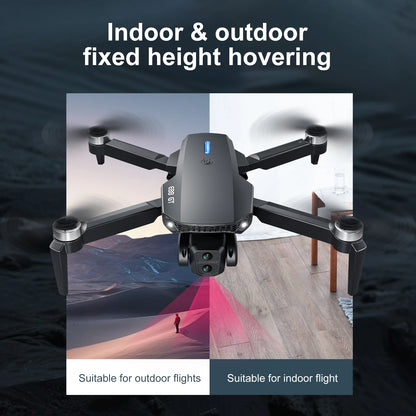 E88GT Drone 8K Professional HD 360° Dual Camera 12.5cm Screen Remote Control Brushless Motors Obstacle Avoidance Quadcopte 2025