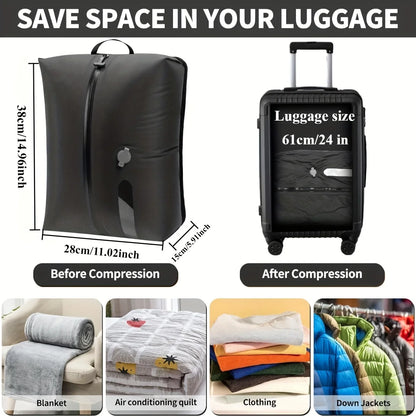 1/2pcs Luggage Vacuum Compression Bag Compression Storage Bag Reusable Travel Vacuum Sealed Bag for Travel Business Trips