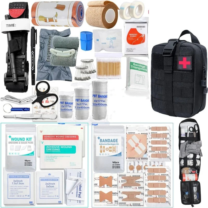 363 Piece First Aid Kit for Home, Travel, Camping, Hiking, Sports, Office & Outdoor Emergencies Survival Equipment Emergency kit