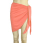 Summer Solid Bikini Cover Ups Shorts Pareo Wraps Sarong Skirt Swimsuit Beachwear Women Beach Skirts Swimwear Half Wrapped Skirt