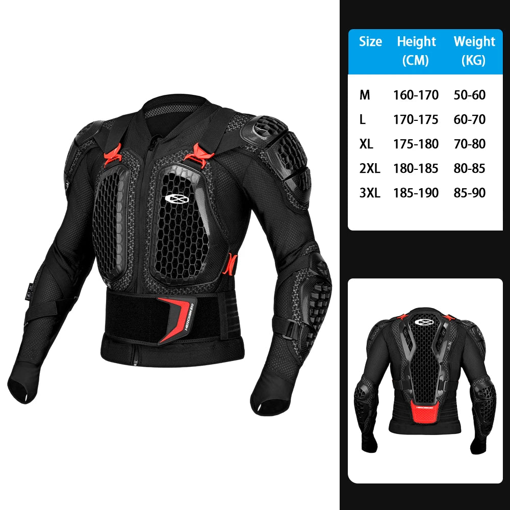 Summer Motorcycle Jacket Men Body Armor Motorcycle Armor CE Certified Moto Motocross Racing Jacket Motorbike Moto Protection