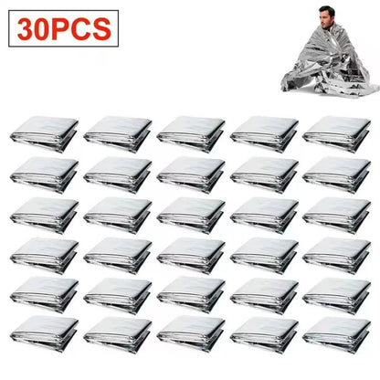 20 PACKS Extra Large 82"x 52 Emergency Solar Mylar Blanket Survival Safety